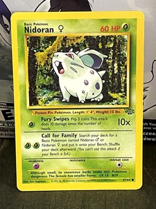 Pokemon TCG: Nidoran 57/64 (Jungle Set) LP/MP Condition - Picture 1 of 2