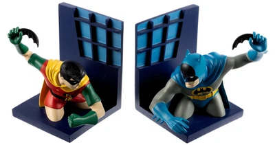 Busto de estátua DC Comics Warner BROS BATMAN & ROBIN SILVER AGE~BRAVE BOLD BOOKENDS - Imagem 1 de 4