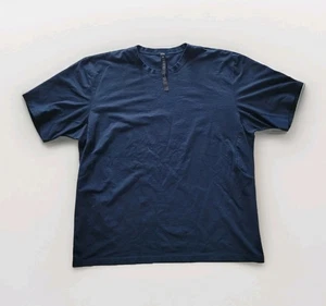 Lululemon Pique Oversized Fit T-Shirt Men's XL True Navy Blue Athletic LM3EM5S - Picture 1 of 9