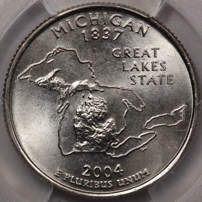 2004-D Michigan State Quarter PCGS MS-68 - Image 1 of 4