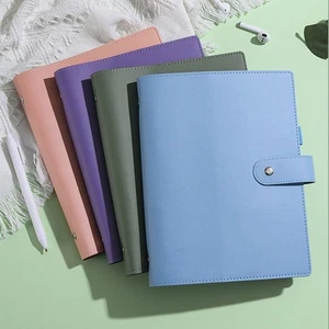 PU Leather A5/A6 Binder Notebook Cover Journal Agenda Planner Cover Notes - Picture 1 of 24