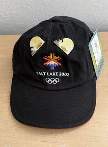 NEW Salt Lake City 2002 Winter Olympics/Chevrolet Adjustable Hat + 2 Relay Pins - Picture 1 of 6