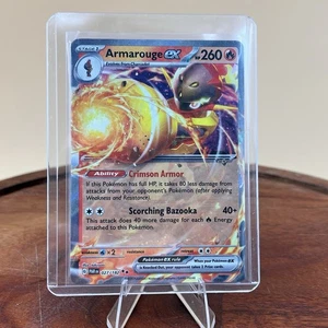 Juego de cartas coleccionables Pokémon: Armarouge ex 027/182 - Holo doble raro - Paradox Rift - casi nuevo - Imagen 1 de 2