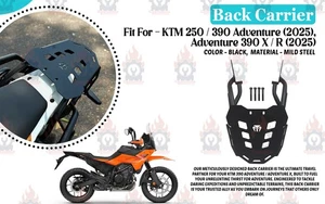 Portaequipajes trasero negro KTM "Apto para Adventure 390/Aventura X (2025)" - Imagen 1 de 9