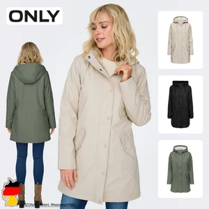 ONLY Abrigo de Lluvia para Mujer con Capucha y Botones en Diseño Clásico - Imagen 1 de 19