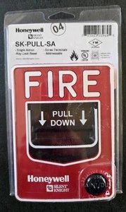 SILENT KNIGHT SK-PULL-SA ADDRESSABLE SINGLE ACTION PULL STATION - BRAND NEW - Picture 1 of 5