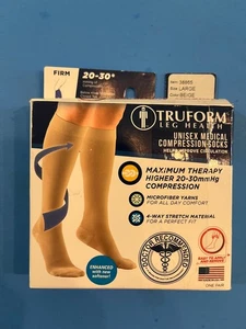 Truform for Men/Women Below the Knee 20 - 30 mmHg Compression Stockings - Large - Picture 1 of 1