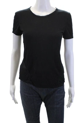Camiseta deportiva de manga corta Helmut Helmut Lang para mujer cuello redondo negra talla S Foto 1 de 4