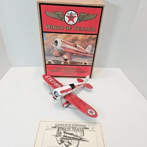 1930 Travel Air Model R Mystery Ship 5th Wings of Texaco Die Cast Bank Ertl 1997 - Imagen 1 de 23