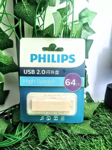 Philips USB 2.0 64gb Pink Nuovo Authentico E Imballoto - Zdjęcie 1 z 4