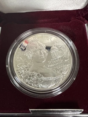 1999 S Dolly Madison COMMEMORATIVE SILVER DOLLAR PROOF COIN - COA - Image 1 of 3