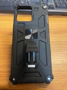 Black Phone Case for Motorola Moto G Stylus 5G (2024), Kickstand & Magnet Compat - Picture 1 of 2