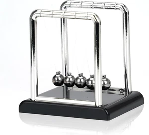 1 Pezzi Pendolo Di Newton, 5 Sfere in Metallo, Gioco Di Fisica, Didattico, Decor - Foto 1 di 12