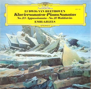 Emil Gilels: Beethoven- Piano Sonata No 23 &  21 "Waldstein"/ DGG white promo - Picture 1 of 4