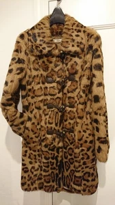 Grace Continental Rabbit Fur Duffle Coat Luxury Rare Women 36 US S-M - Picture 1 of 24