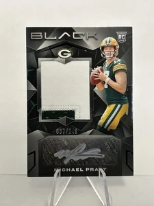 2024 Panini Black Michael Pratt Rookie Material Patch RC #/249 RPA #205 - Picture 1 of 2