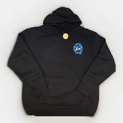 Anti Social Social Club x Fragment Blue Bolt Black Hoodie - Size Extra Large XL - Image 1 of 2