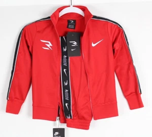 3Brand Nike Boys 2 Piece Track Suit Joggers Full Zip Jacket XS 4 University Red - Picture 1 of 5