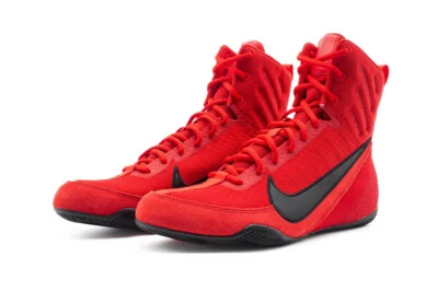 BOTAS DE BOXEO PARA HOMBRE NIKE MACHOMAI ZAPATOS DE 3 ANILLOS HF7333-600 ROJO/NEGRO Foto 1 de 4