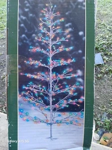 6FT TWIG Prelit Artificial Christmas Tree with 350 MULTI Lights - Picture 1 of 3
