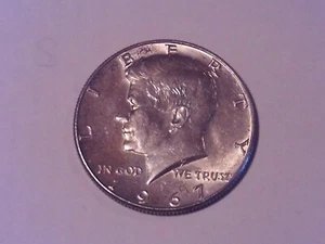 1967 Kennedy halber Dollar (50C Münze) - extrem selten - guter Zustand - Bild 1 von 2