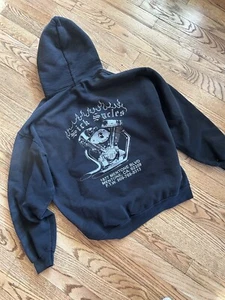 Felpa con cappuccio vintage Sic Sycles Choppers CA taglia L - Foto 1 di 4
