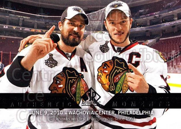 2013-14 Sp Authentic #195 Jonathan Toews, Patrick Sharp - Image 1 of 1