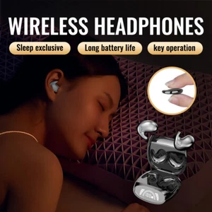 Earbuds Sleep Bluetooth 5.3 Headset Invisible Wireless Earbuds TWS Earphone Gift - Picture 1 of 19