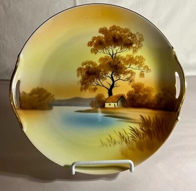 Noritake Tree In The Meadow 9 3/4" Open Handled Cake Plate - Image 1 of 2