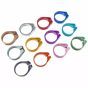 OMNI Racer WORLDS LIGHTEST Alloy Seatpost Clamp: JUST 10 grams!!! 28.6-29mm - Picture 1 of 24