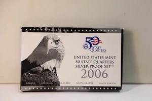 2006 United States Mint 50 State Quarters Silver Proof Set with Mint Box And COA - Picture 1 of 4