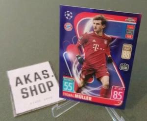 Thomas Müller # 54 282/ 299 Purple 2021/ 2022 TOPPS Chrome Champions League - Picture 1 of 3