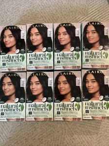 8 boxes clairol Natural Instincts Semi Permanent Hair Color Dye #3 Brown Black - Picture 1 of 1