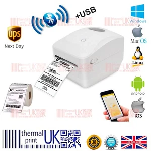 Direct Thermal Shipping 4x6 Label Printer Bluetooth with Label Rolls - Picture 1 of 12