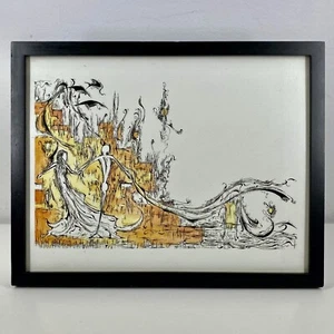 Artist TOM HOLLUMS Original Print DANCERS 2020 Edition New Orleans SURREAL ART - Picture 1 of 5