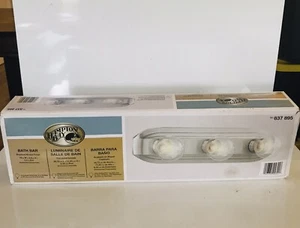 Hampton Bay Bath Bar Brushed Nickle 3 Light Fixture 18" Wall Mount - Picture 1 of 6