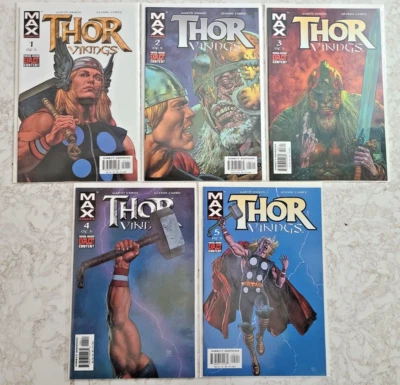 Thor: Vikingos Novela Gráfica Libros 1-5 (Marvel MAX 2004) Primera Impresión. Foto 1 de 4
