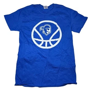 Seton Hall University Pirates Basketball T-Shirt Blue 2013 Small Medium Large - Picture 1 of 4