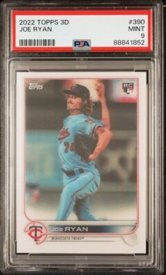 2022 Topps 3D Joe Ryan PSA 9 Mint - Image 1 of 3