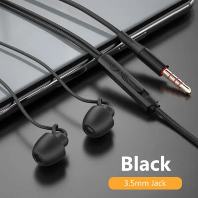 Soft Silicone Wired Earphones Sleeping Headphones For Air Travel - Image 1 of 4