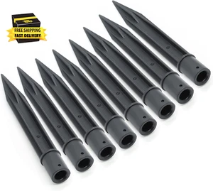 8PCS Outdoor Solar Stake Plastic Light Stakes Replacement Torch Stake Plastic Pa - Picture 1 of 7