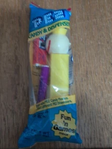 VINTAGE Jack in the Box Pez Spender NEU in Originalverpackung - gelb - Bild 1 von 3