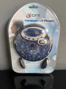 NEW GPX Personal CD Player Portable Compact Disc w Headphones CDP3154BBL SEALED - Picture 1 of 3