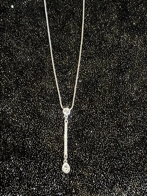 Swarovski White Crystal Drop Necklace - Image 1 of 4