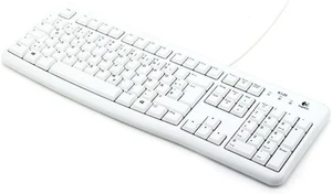 Logitech K120 Wired Business Keyboard, QWERTZ German Layout - White - Picture 1 of 1