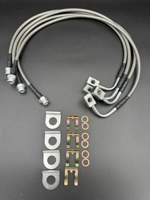 Front and Rear Extended Brake Lines for Jeep Wrangler JK JKU 2007-2018 4-6" Lift - Image 1 of 4