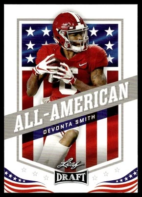 2021 Leaf Draft DeVonta Smith Alabama Crimson Tide #42 - Image 1 of 2