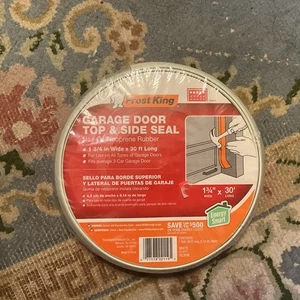 Frost King SG30WH Garage Door Seal Kit, 1-3/4'' W x 30' L x 3/16'' Thick - Picture 1 of 2