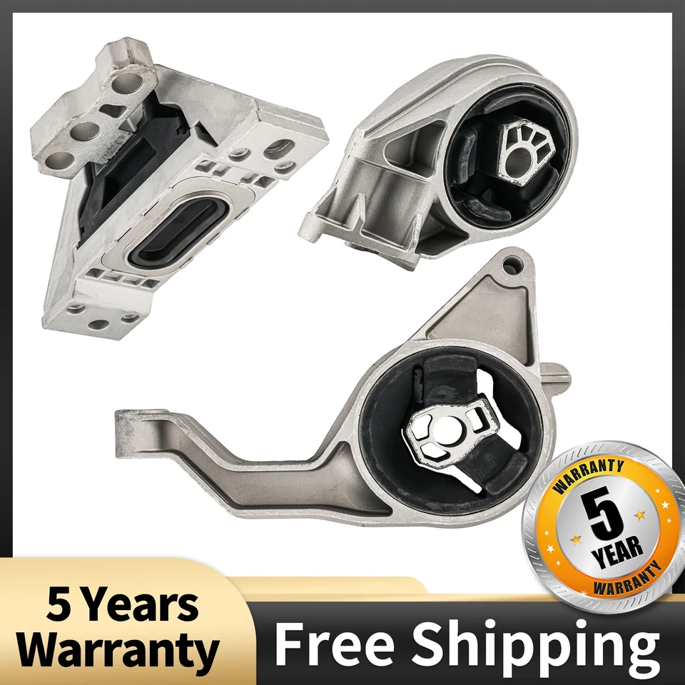 For 2006-2011 Chevrolet HHR 2005-2006 Saturn Ion Engine Mounts Set of 3 A5374 - Image 1 of 4