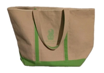 Bolso de Mano The Ritz-Carlton Lake Tahoe Verde Crema Lona Hombro Logo Anillo en D Foto 1 de 4